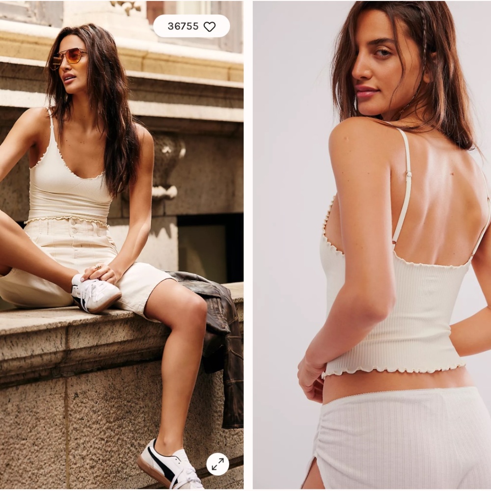 Intimately Free People Easy to Love Cami - light blue M/L